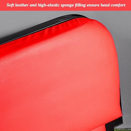 2-in-1 Red Automotive Creeper & Air Seat - Foldable Garage Tool for Auto Repair, Comfortable Rolling Mechanism, Space-Saving Design for Easy Storage