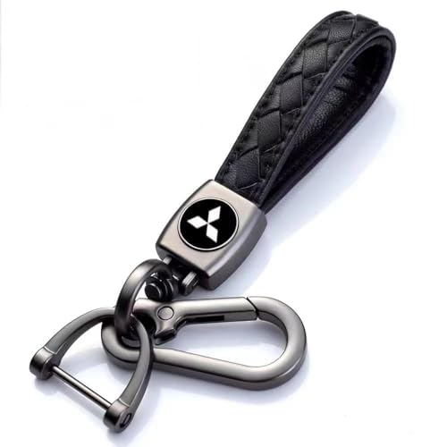XWMRBD Llavero de Coche para Mitsubishi ASX Pajero Sport Outlander Grandis, Reemplazo de Llavero de Coche con Logo, Hombre y Mujer Accesorios Personalizado, Regalos Familiares