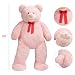 HollyHOME 150cm Teddy groß Teddybär XXL Kuscheltier Geschenk, Plüschtier Stofftier Weiches Spielzeug Bär Tedi Kuschelbär Hellrosa