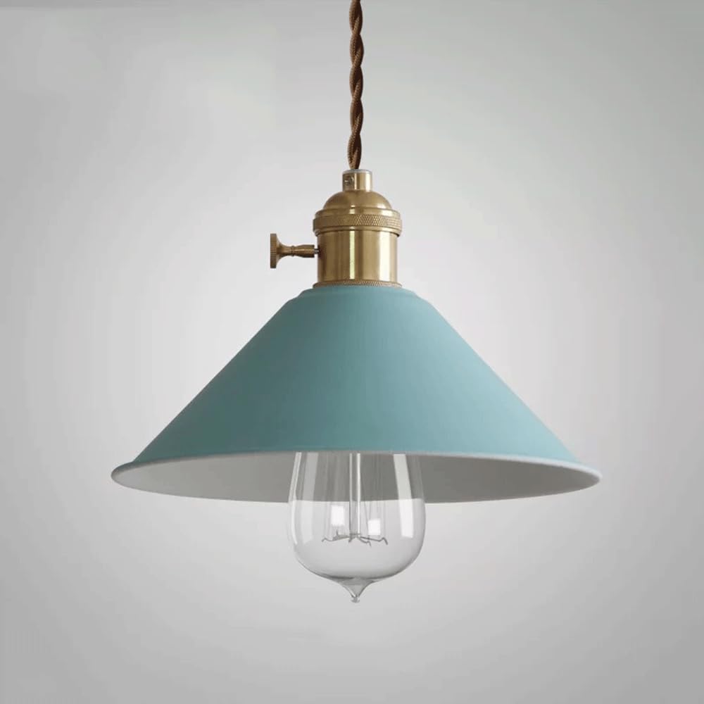 Lustre LED bleu scandinave pour illuminer votre table de restaurant