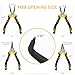 GRENPRO 4-Piece Snap Ring Pliers Set - 7-Inch Internal/External Circlip Pliers Kit (Straight/Bent Jaw, 5/64