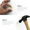 Concrete Wall Hooks Small - Supports 20lbs - Picture Hangers for Drywall - Invisible Plastic Hardwall Hanger for Pictures Frames, Art, Clocks, Etc.