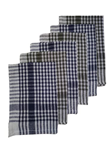 Cotton Kitchen Cleaning Towel (1 Set of 6 Pcs) size - 59 X 38 CM, Multicolor