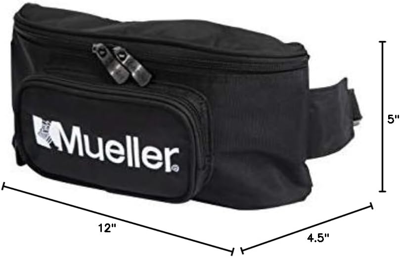 MUELLER Sports Medicine Athletic Trainer Fanny Pack for Men and Women, Athletic Training Kit Bag Only, Medical Supply Bag for Sports Teams, Hip Medical Pack, Water-Resistant, Black, One Size