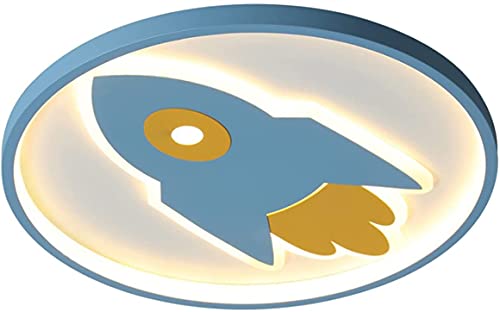 Lámpara de Techo LED para habitación Infantil, diseño de Dibujos Animados, lámpara Colgante de Cohete, lámpara Colgante para habitación de niño, lámpara Colgante para Sala de Estudio