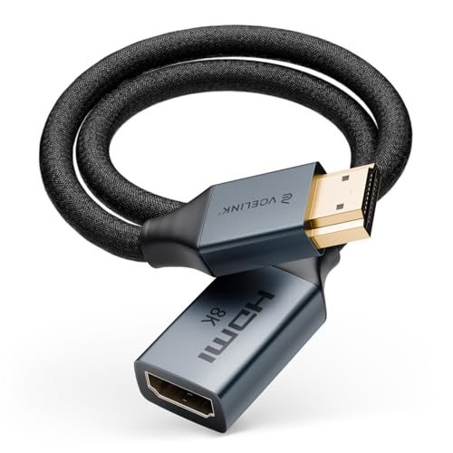 VCELINK 8K HDMI P[u Z HDMI 2.1IX-XR[h 48Gbps TVXeBbNAHDTVAQ[@APCȂǂɑΉ 30cm 1{