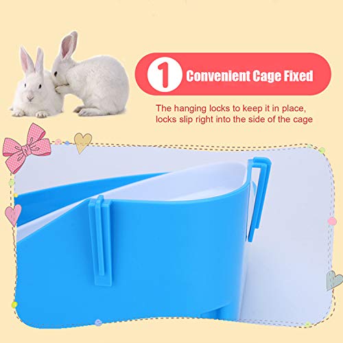 DECDEAL Animal Litter Potty Trainer Toilet Corner Litter Box Pet Pan para o bebê coelho Chinchilas P