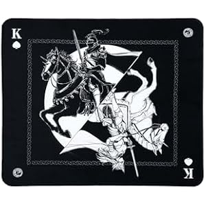 ATK Knight Zodiac Horse Gaming Mouse Pad, Original Illustration, Ultra-Narrow Recessed Edge, Durable Soft Non-Slip Poron Base, Optimized for Gaming Sensors, for Gamer Office Home, 360×300×4m