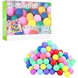 ideamall ピンポン玉 娯楽用 卓球ボール ピンポン プラスチック ボール 無地 カラフル 50個