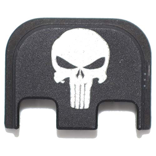 Punisher Tactical Skull Rear Slide Back Plate Engraved for Glock