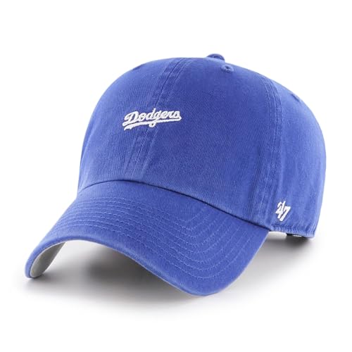 '47 Los Angeles Dodgers MLB Clean Up Baserunner Script Royalblau Verstellbare Cap One-Size