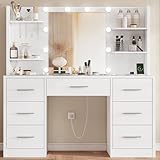 Tocador de maquillaje grande, juego de escritorio de tocador