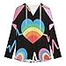 Womens Bodysuit LGBT Pride Lesbian Gay Transgender Rainbow Heartbeat Art T Shirts Long Sleeve Hoodie V Neck Pullover Tops, 2026