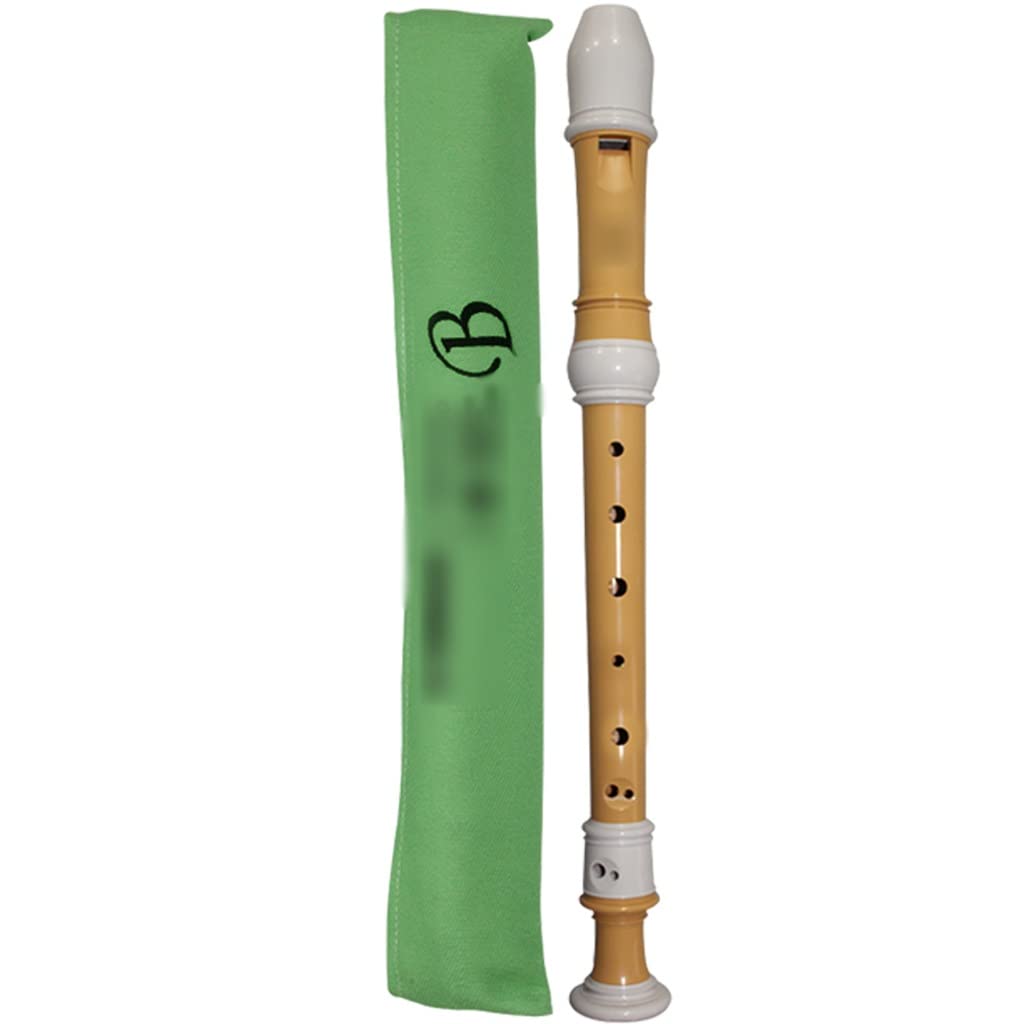 Flauti Dolci Barocchi Professionisti In Do, Flauti Dolci Tedeschi Per Principianti A 8 Buche,Strumento Flauto A 3 Stadi, Con Custodia(Wood color,Baroque)