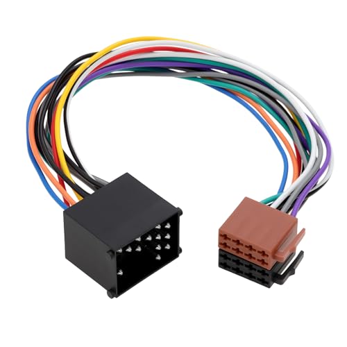 The Lord of the Tools Câble Adaptateur D'autoradio ISO Longueur de Fil de 28 Cm Compatible avec BMW E30 E31 E32 E34 E36 E39 E46 E53