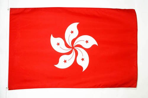 AZ FLAG Drapeau Hong Kong en Polyester 100D avec Oeillets, 150cm x 90cm