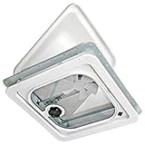 VENTLINE/DEX Ventline V2094-501-00 Birch White 14' 12V Radius Corner Vent with Pop Up Screen