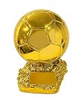 Genérico Réplica Trofeo Copa del Mundo. Decoración (Balon de Oro 24cm)