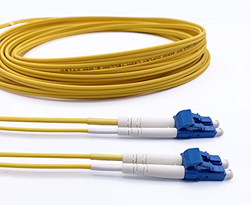 Câble Fibre Optique Elfcam 15 Mètres – Jarretière SC/APC Vers SC/UPC – Compatible Freebox