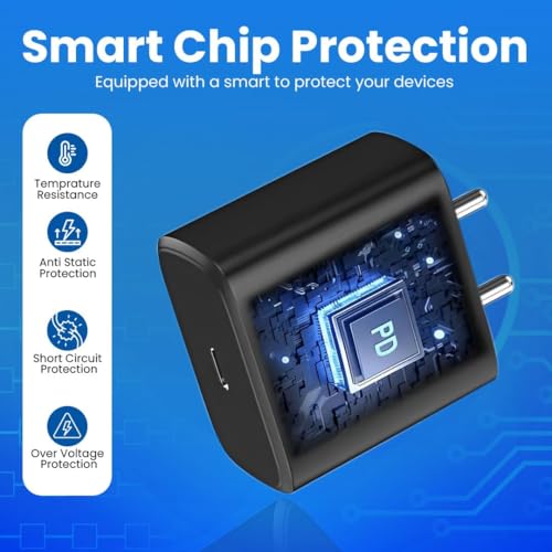 Image of Original 25 Watt Adapter /Charger for Samsung Galaxy S9| Samsung Galaxy S9 Plus(Adapter with Cable) Black (2024W0460)