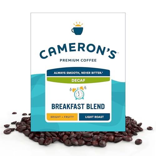 Image of Cameron's Coffee Roasted Whole Bean Coffee, Decaf Breakfast Blend, 4 Pound