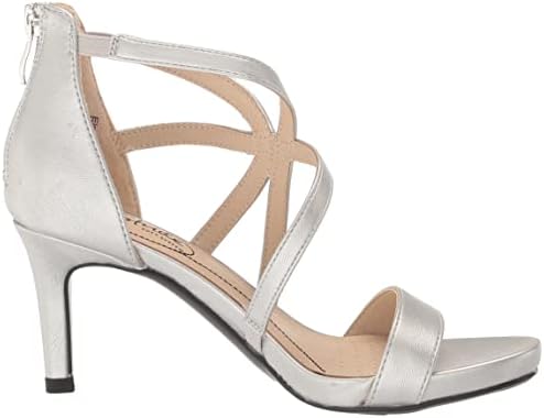LifeStride Womens Masquerade Strappy Sandal Silver 11 M | Image 5