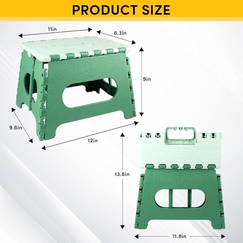 Image of Folding Step Stool | Folding Stool | Bathroom Stool | Travel Stool | Step Stool (1) 9 inch Height