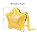 Vobomo Yellow Star Kawaii Backpack PU Leather Ita Bag Backpack Y2k Shoulder Bag Aesthetic Cute Backpack (Yellow)