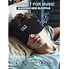 LC-dolida Sleep Headphones, 3D Sleep Mask Bluetooth Wireless Music Eye Mask, Sleeping Headphones for Side Sleepers Sleep Mask with Bluetooth Headphones Ultra-Thin Stereo Speakers Perfect for Sleeping