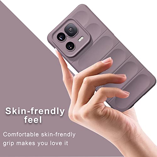 Image of A rtistque Liquid TPU Silicone Matte Shockproof Flexible with Camera Protection Soft Back Cover Case for Xiaomi 13 Pro 5G - Purple