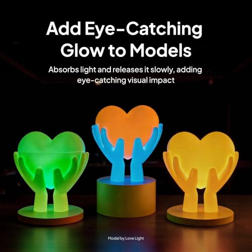 Image of ELEGOO PLA Filament Glow in the Dark Glow Blue 1KG, 1.75mm 3D Printing Filament Luminous Color 1kg(2.2lbs) Spool Fits for Most 3D Printers
