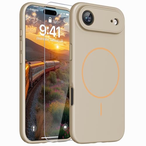 Image of Magnetic for iPhone Air Case,Shockproof Matte Cover,Desert Gold