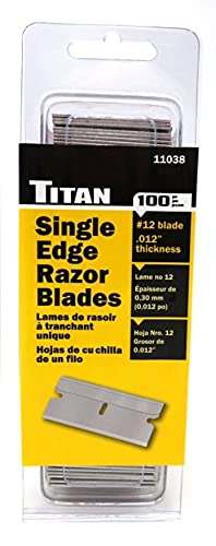 Titan Tools Lâmina De Barbear Titan 11038#12 De Borda Única - 100 Peças