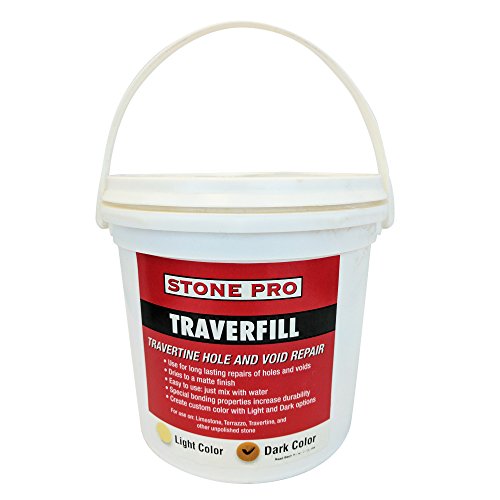 Stone Pro Traverfill - Travertine Hole and Void Repair - 3 Pound - Dark