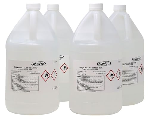 CleanPro 1 Gallon USP-Grade 70% Isopropyl Alcohol, 4 Count