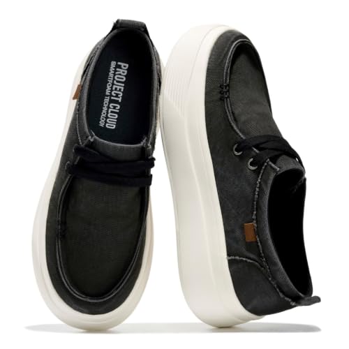 Image of Project Cloud Canvas Platform Loafers for Women Boat Shoes for Women (Dana)