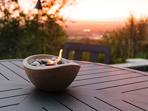 Terra Flame OD-TT-WAV-BGE-03N Fire Bowl, Stone - Thumbnail 5