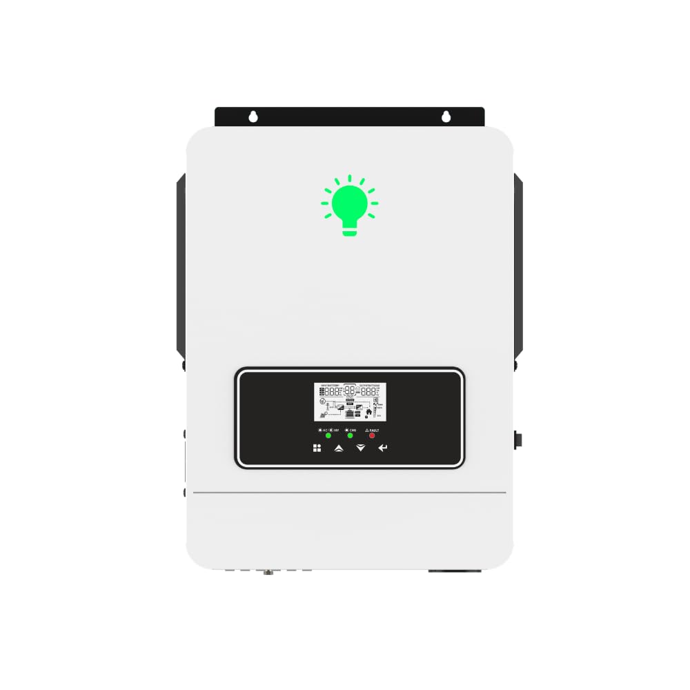 SP-II 2,5 kW Inversor Solar Fuera de la Red 24 V de onda sinusoidal pura con cargador MPPT incorporado de entrada PV 500 V para sistema solar doméstico