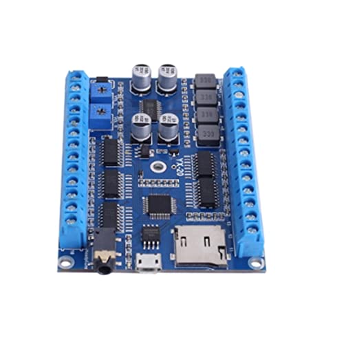 Carte amplificateur de puissance vocale DC 6V-24V stéréo 20 canaux 25W avec mémoire 128MBit intégrée