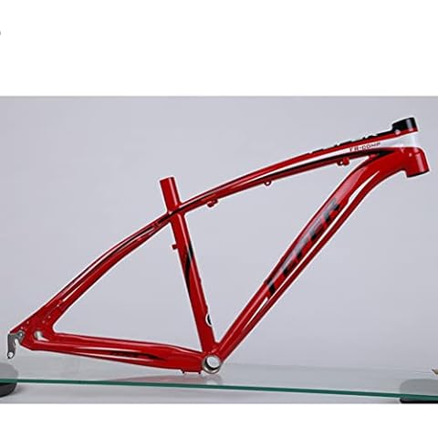YOJOLO MTB Frame 26er Mountain Bike Frame 19'' 20'' Ultralight Aluminum Alloy Disc Brake Press-in Bottom Bracket Bicycle Frame Rear Axle 135mm For 26 Inch Wheel (Color : Red, Size : 26x20'') Cover