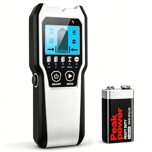 Upgraded FOLAI TH550 Stud Finder Wall Scanner Enhanced Chip Algorithm for Faster Response & Precise Detection 5 in 1 Detector with LCD Display