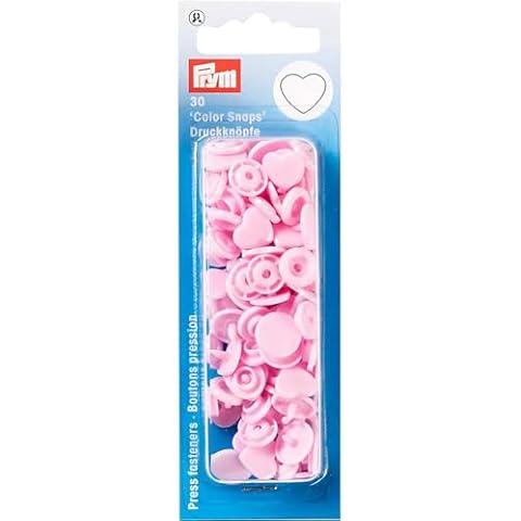 Prym Sew-Free Pink Heart Colour Snaps Cover