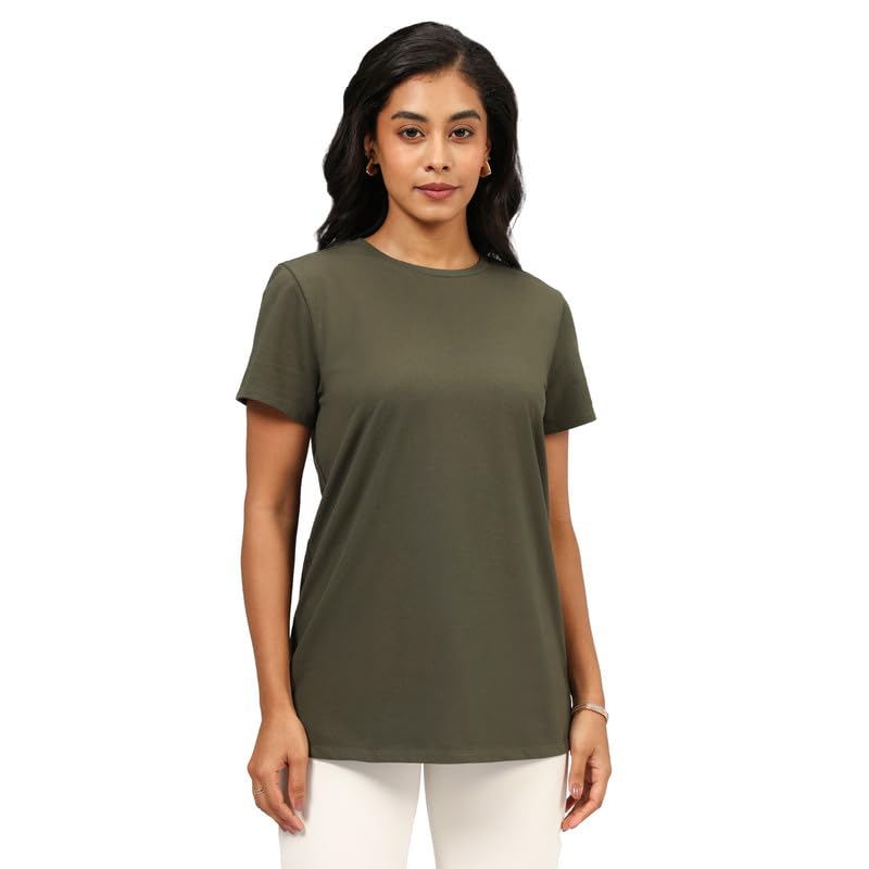 Image of BlissClub Women The Last Tee - Boyfriend tee | Women's t-Shirt | Sleeves | Hip Covering | Cotton Tee