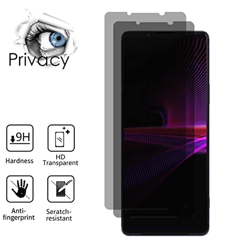 Aiselan For Sony Xperia 1 Iii Anti-Spy Tempered Glass, [2 Pcs] 9H Hardness Anti-Scratch Anti-Peeping Privacy Screen Protector Proteceive Film For Sony Xperia 1 Iii Phone thumb #1