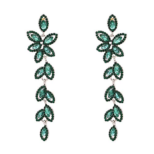 Boucles d'oreilles cristal multicolores de prestige pour parure de mariage féminine