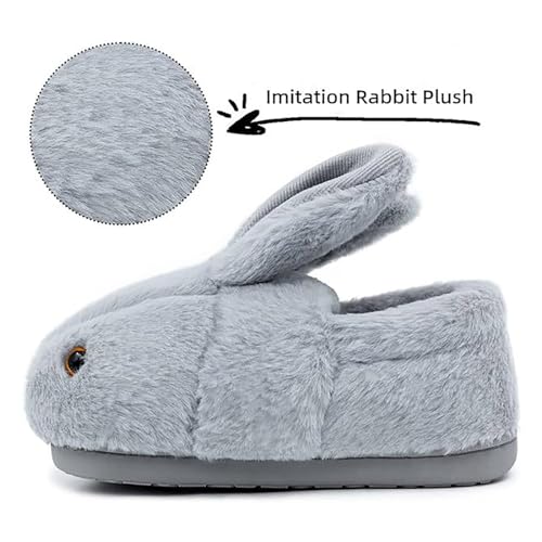 Toddler Girls Slippers Winter Infant Boys Fluffy Cute Bunny Flat Home Slippers Winter Warm Indoor Bedroom Shoes4