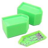 SOGHO 50 Stück Diamond Painting Schiffchen,Diamond Painting Tray,Diamond Painting Zubehör Tray,Diamond Painting Tray Organizer, Für Handwerk Und Kunstprojekte Praktische Aufbewahrungslösung