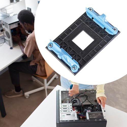 Soporte para CPU, placa base trasera y radiador para computadora, base de refrigeración, montaje y reparación, PP, azul miniatura 5