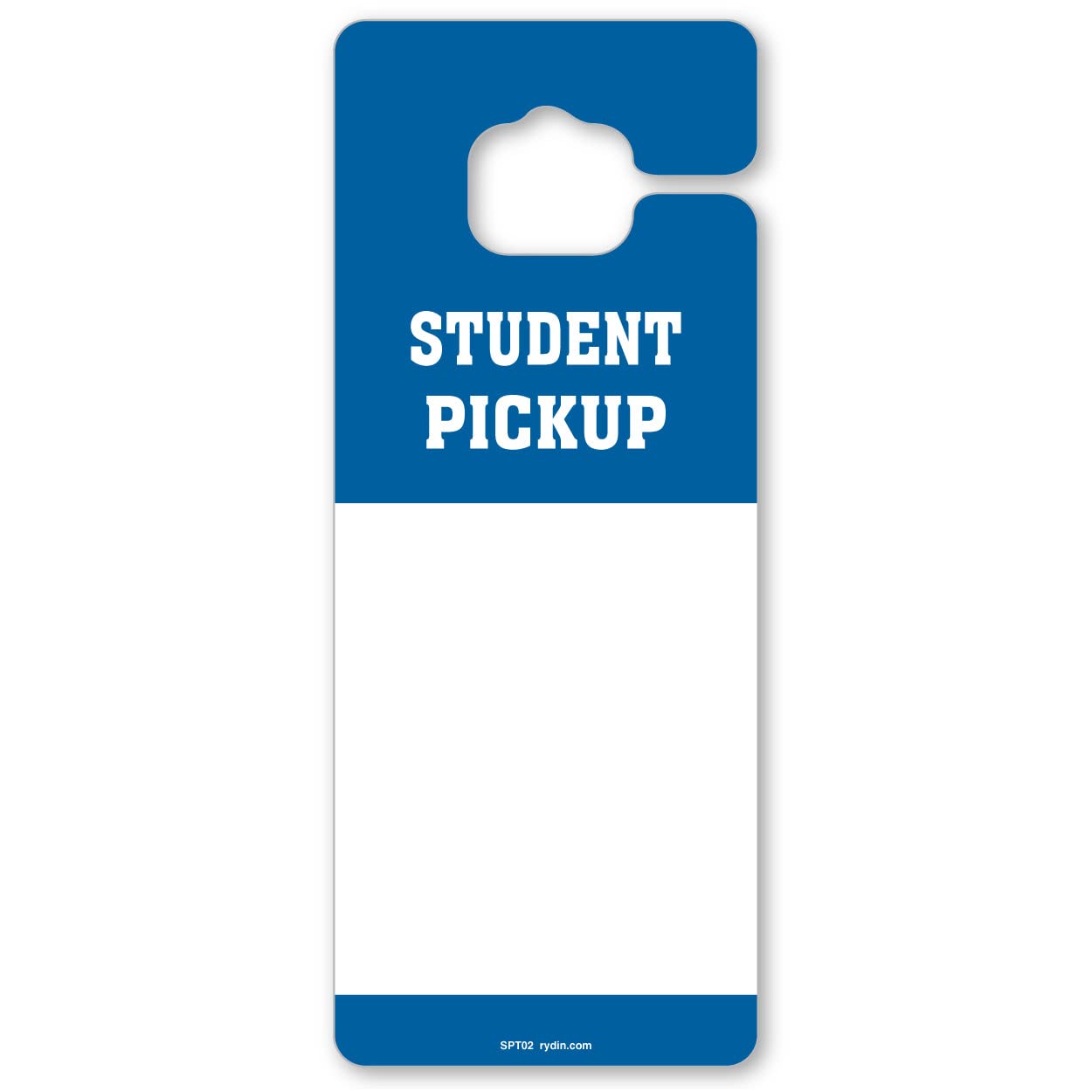 RYDIN 3.25W x 8H Student Pickup Safe Dismissal Thick Rearview Mirror Hang Tags (Pack of 50) – Vehicle Hang Tags – Car Hang Tags for Schools, Daycares,