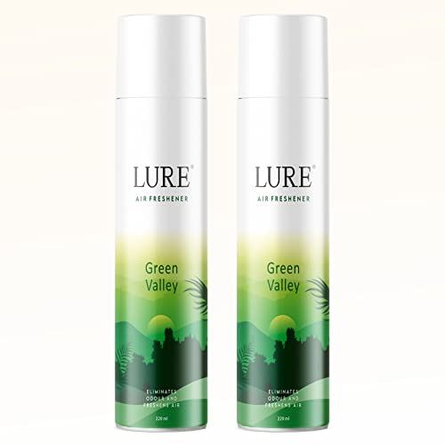 Image of Lure Room Freshener | Air Freshener for Home And Office GREEN VALLEY (220ml Each, Pack of 2)